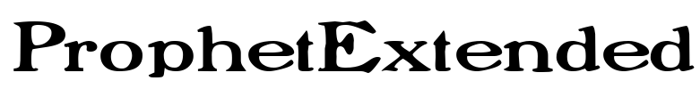 ProphetExtended Font Image