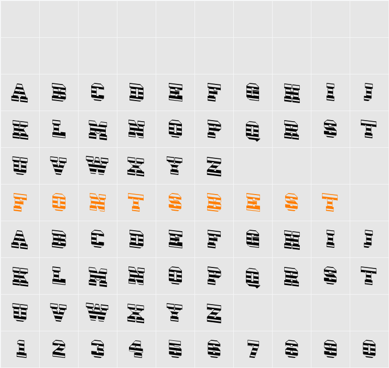 a_CampusMrDn Character Map