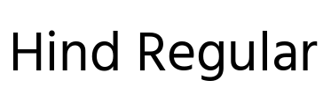 Hind Regular Font Image