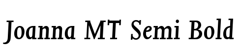 Joanna MT Semi Bold Font Image