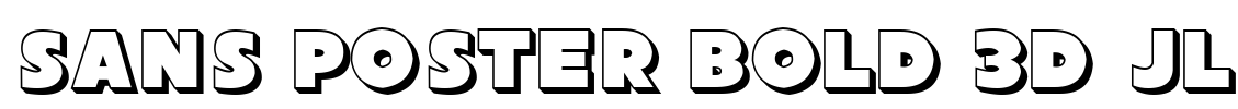 Sans Poster Bold 3D JL Font Image
