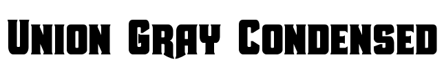 Union Gray Condensed