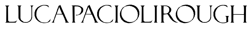 LucaPacioliRough Font Image
