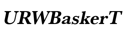 URWBaskerT Font Image