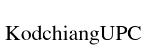KodchiangUPC Font Image