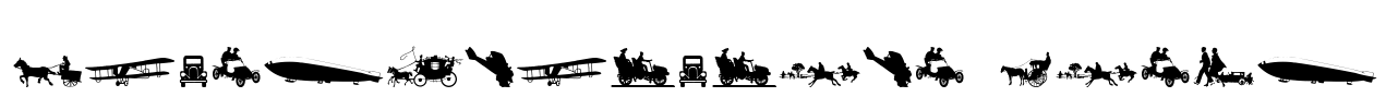 Transportation Dings Font Image