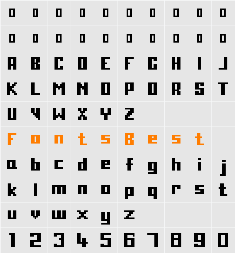 00Cryonix Character Map