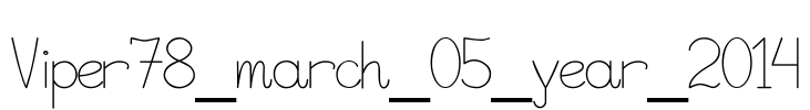 Viper78_march_05_year_2014 Font Image