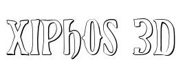 Xiphos 3D Font Image