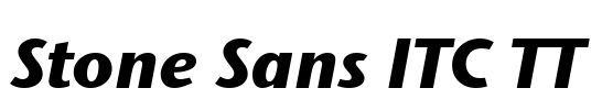 Stone Sans ITC TT