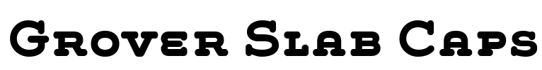 Grover Slab Caps Font Image