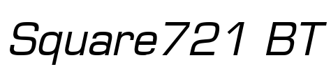 Square721 BT Font Image