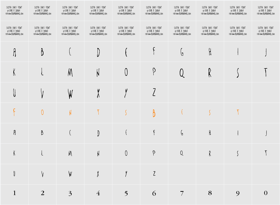 The Sixth Sense Character Map