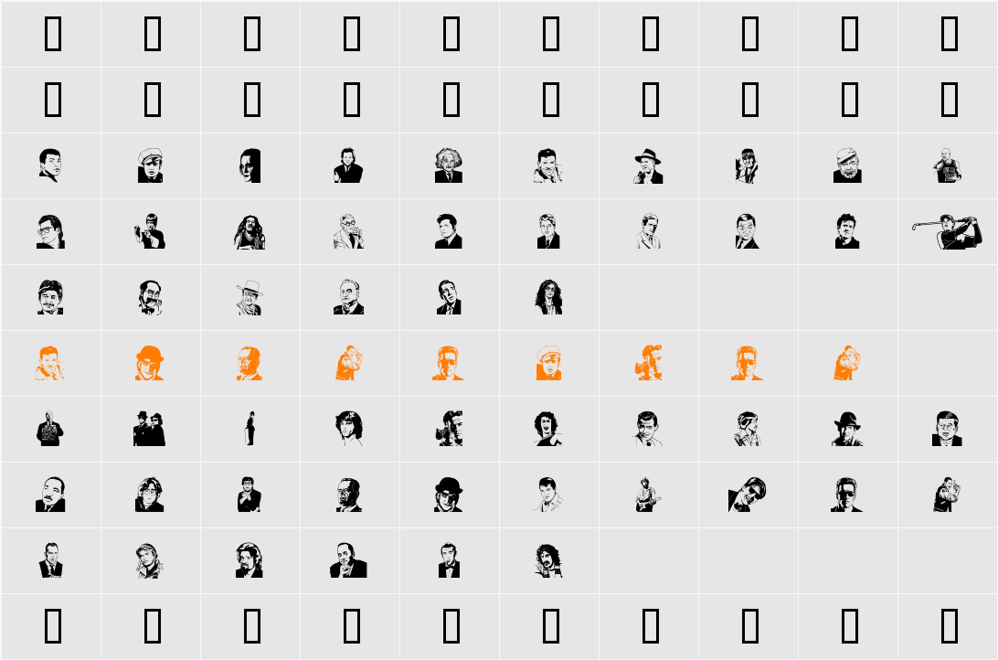 UdeMAN Character Map