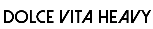 Dolce Vita Heavy Font Image