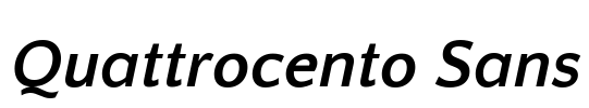 Quattrocento Sans Font Image