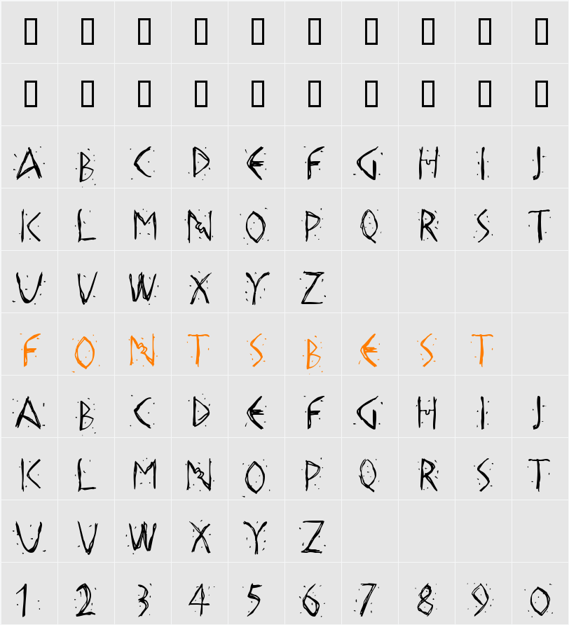HellasDust Character Map
