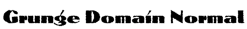 Grunge Domain Normal Font Image