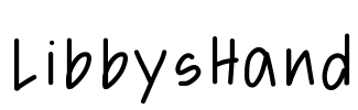 LibbysHand Font Image