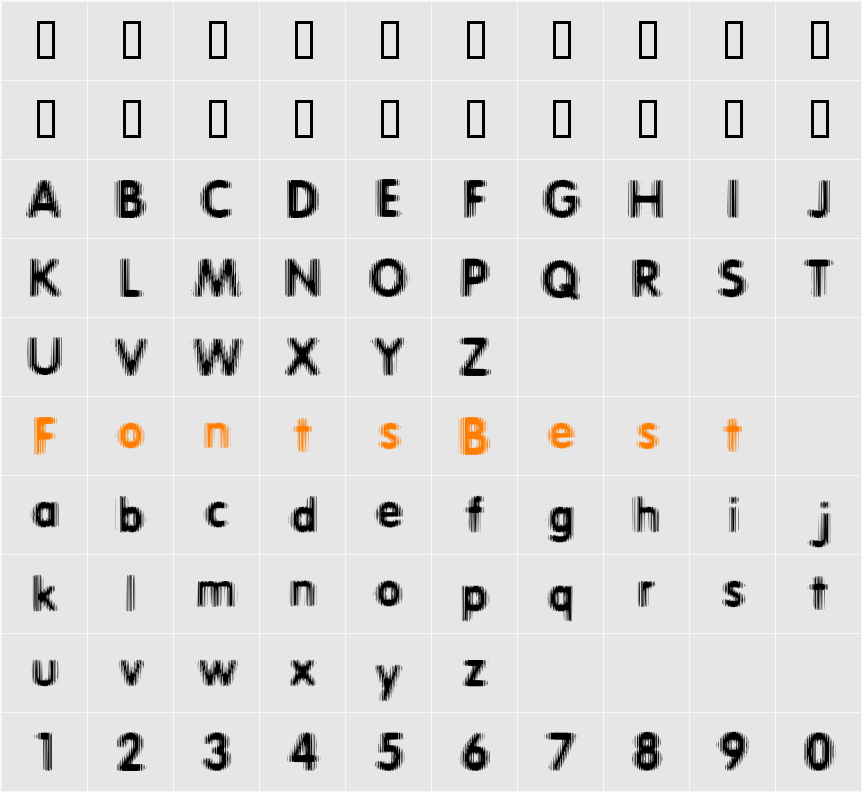Erthqake Character Map