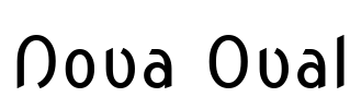 Nova Oval Font Image