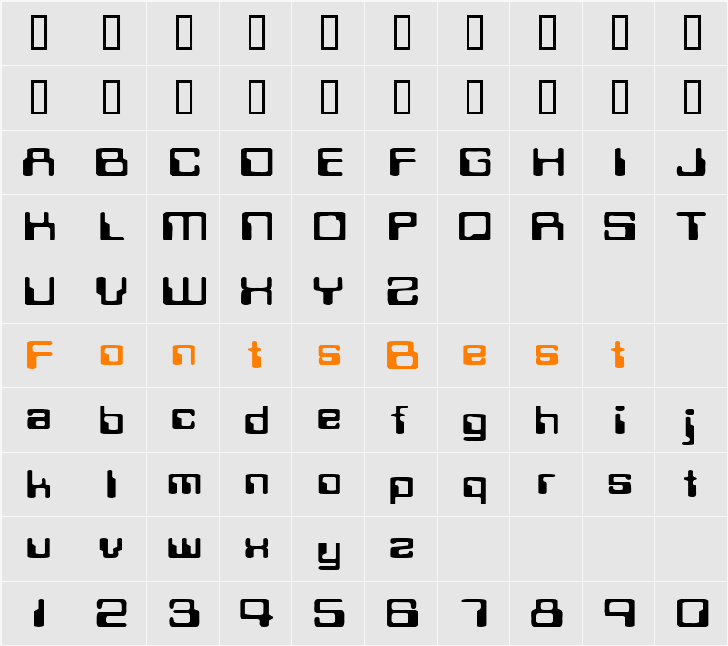 TechSchoolExtended Character Map