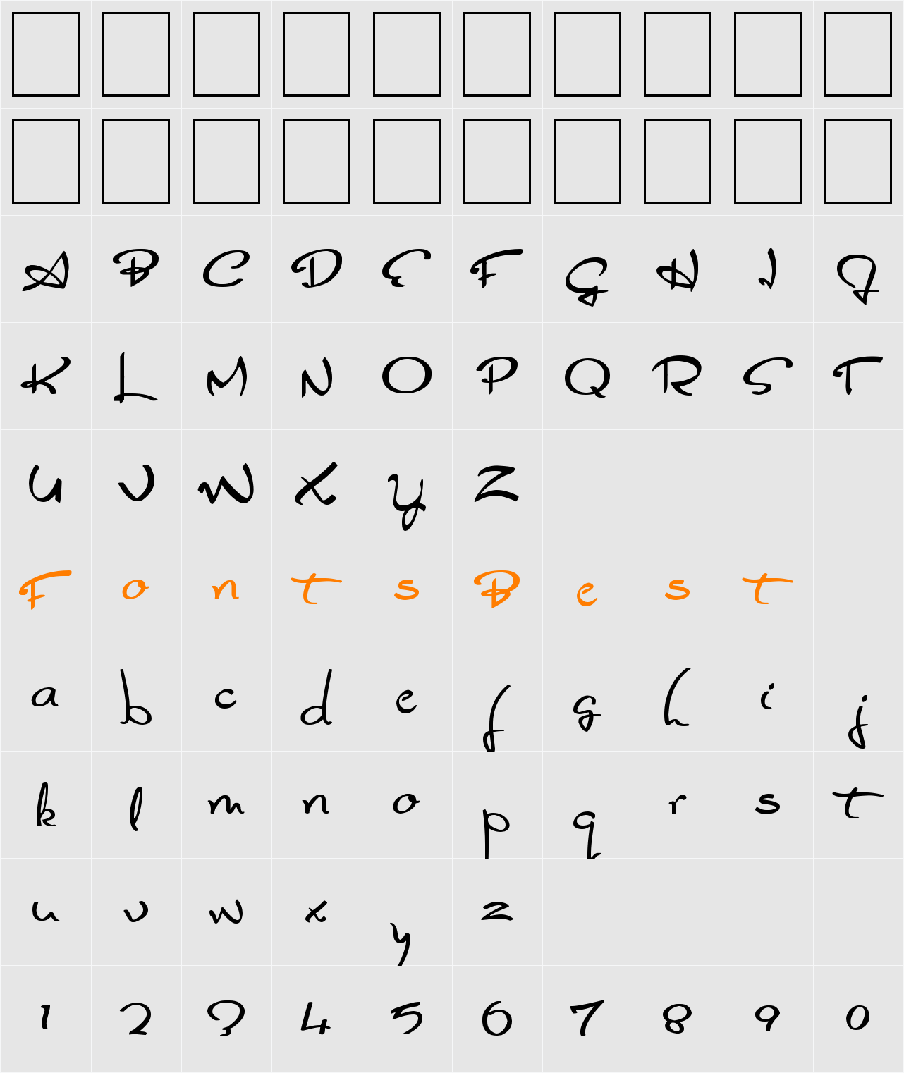 Glider Girls Character Map
