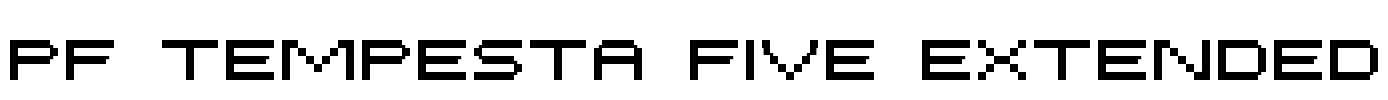 PF Tempesta Five Extended Font Image