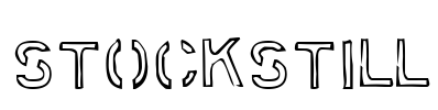 Stockstill Font Image