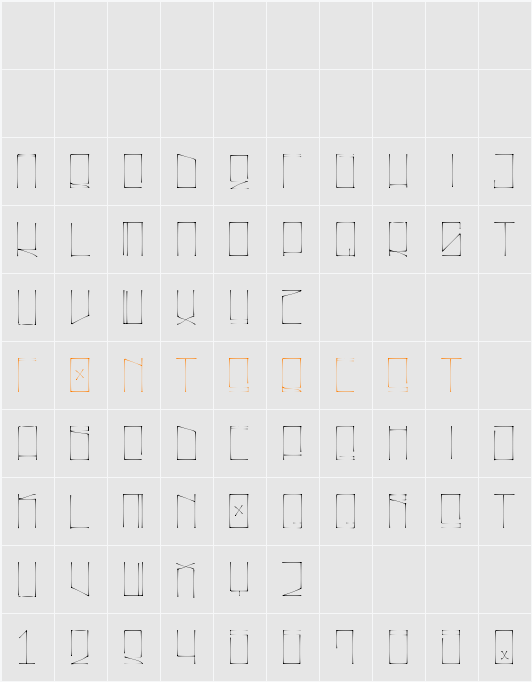 Suecos Locos Character Map