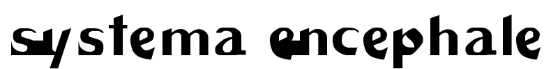 Systema Encéphale Font Image
