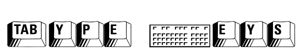 Type Keys Font Image