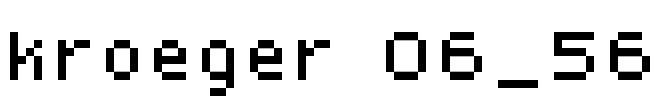 kroeger 06_56 Font Image