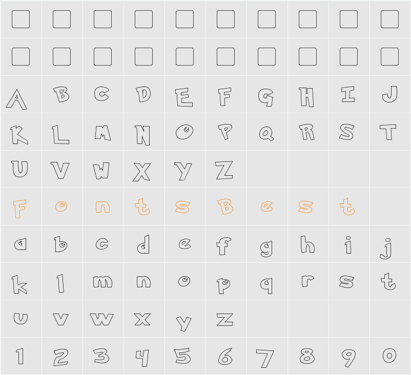 Ketchum Hollow Character Map
