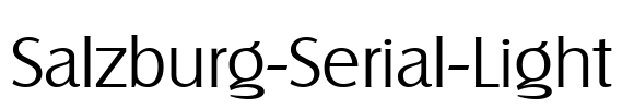 Salzburg-Serial-Light Font Image