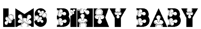 LMS Binky Baby Font Image