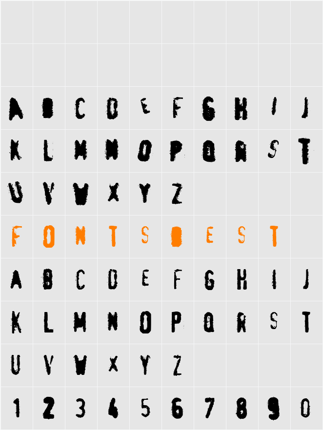 pRint fUck151 Character Map
