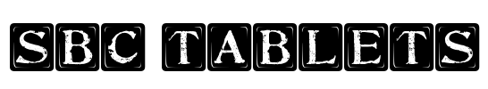 SBC Tablets Font Image