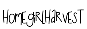 HomegirlHarvest Font Image