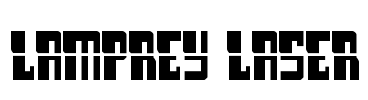 Lamprey Laser Font Image