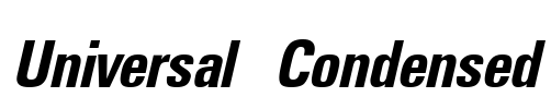 Universal Condensed