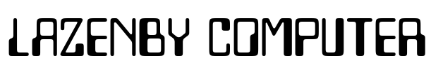 Lazenby Computer Font Image