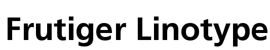 Frutiger Linotype