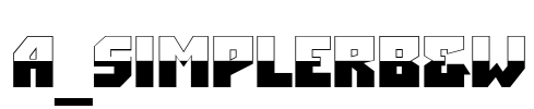 a_SimplerB&W Font Image