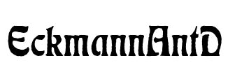 EckmannAntD Font Image