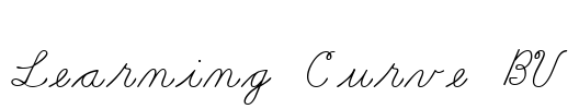 Learning Curve BV Font Image