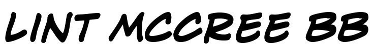 Lint McCree BB Font Image