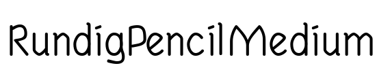 RundigPencilMedium Font Image