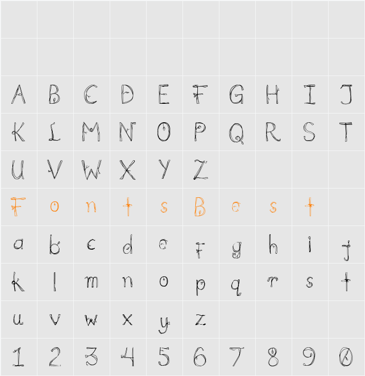 florum ipsum Character Map