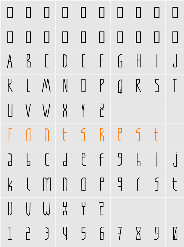 Tapi Character Map